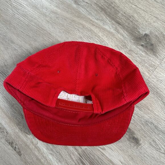 Vintage San Francisco 49ers Corduroy Hat Snapback NFL Football Star Line Red Cap - Picture 6 of 8